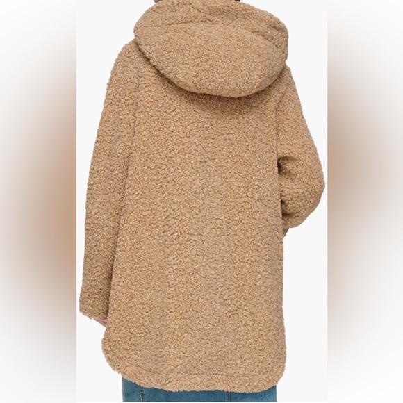 Andrew Marc Seneca Faux shearling hooded jacket - Picture 2 of 5